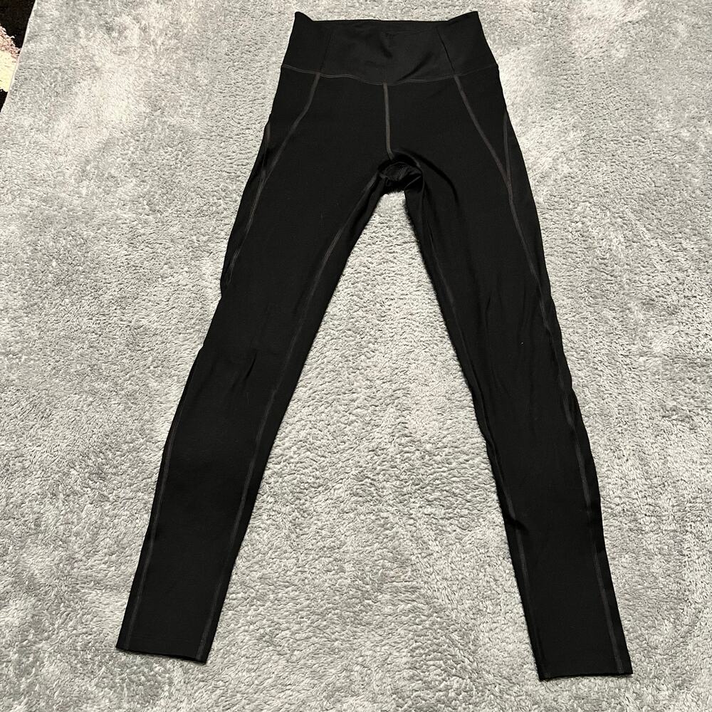 Girlfriend Collective Leggings Pants Womens Small Black High Rise Ankle